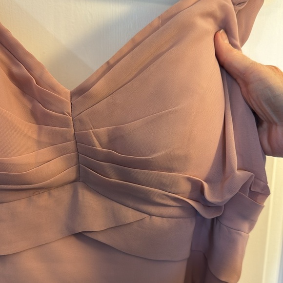 Elegant Pink Strapless Wedding Dress by Pomuyoo - Picture 7 of 8